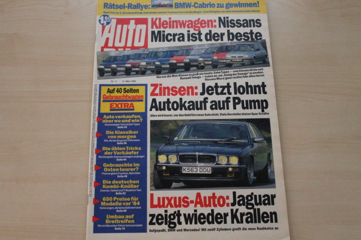 Deckblatt Auto Bild (11/1993)